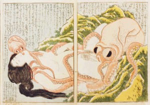 The dream of the fisherman’s wife by Hokusai