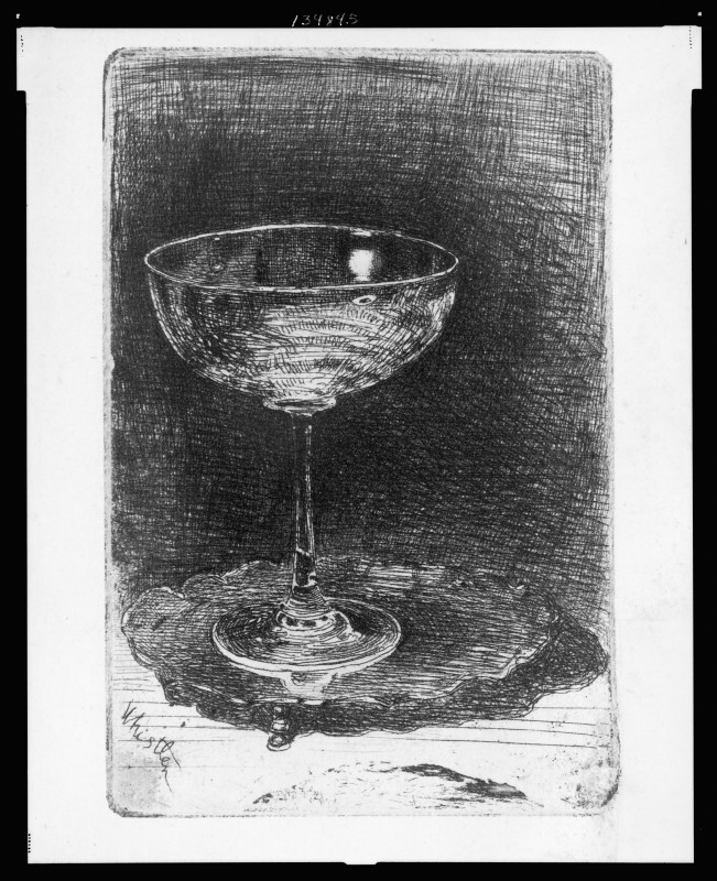 THE WINE GLASS (1859) av JAMES MCNEILL WHISTLER