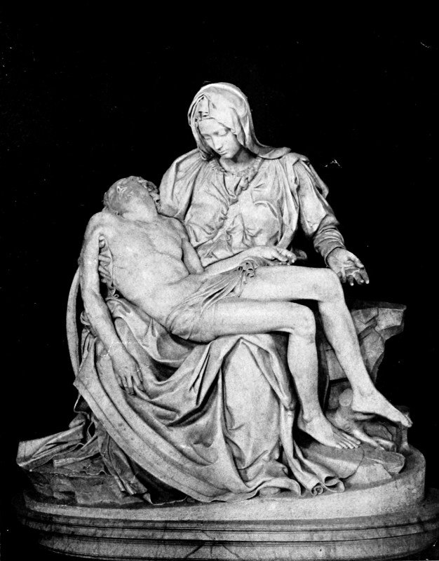 Bilde av skulpturen Pietà av Michelangelo