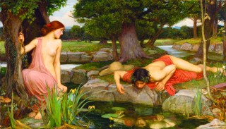Maleri Echo and Narcissus av John William Waterhouse